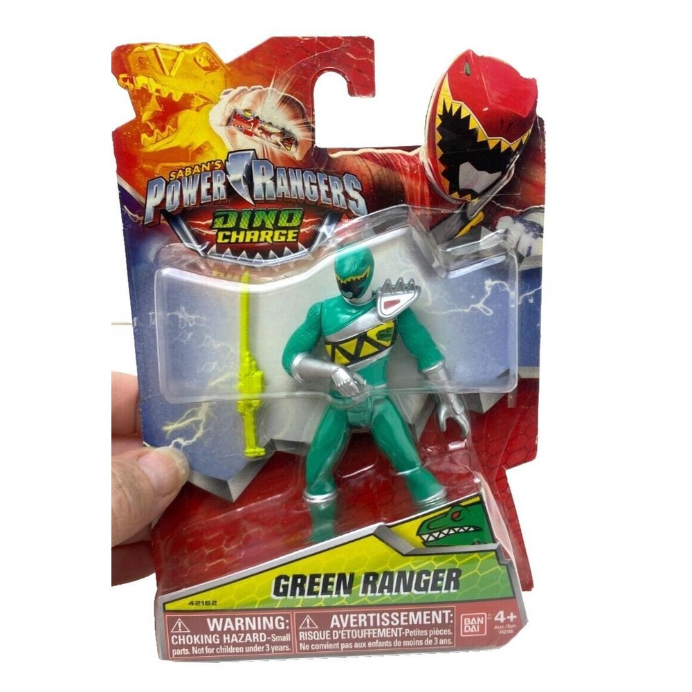 Mighty Morphin Power Rangers Dino Charge Green Ranger MMPR New‎ - Box Wear